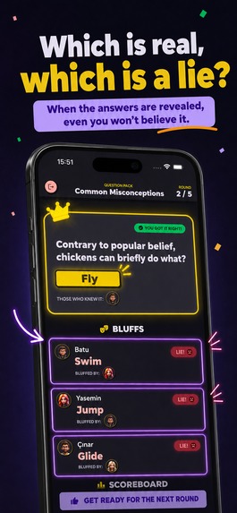 Gotcha: Bluff Party Trivia Game – screenshot 7