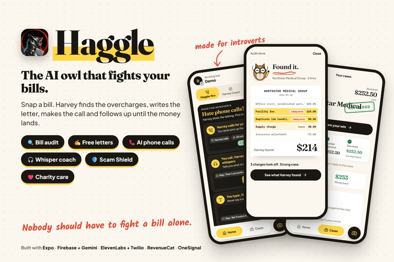 Haggle: AI Bill Negotiator for Introverts – screenshot 1