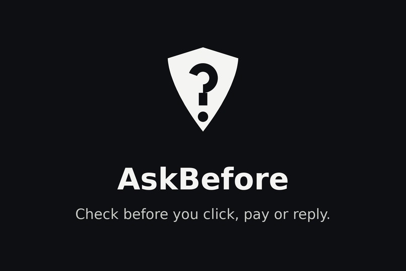 AskBefore – screenshot 1