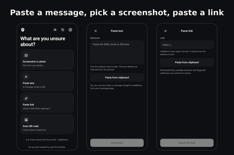 AskBefore – screenshot 3