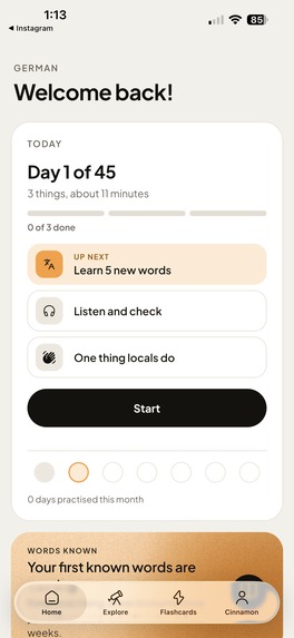 Cinnamon: Calm Language Habit – screenshot 2
