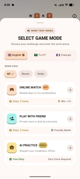 Word Trap - Duel Word Game – screenshot 2