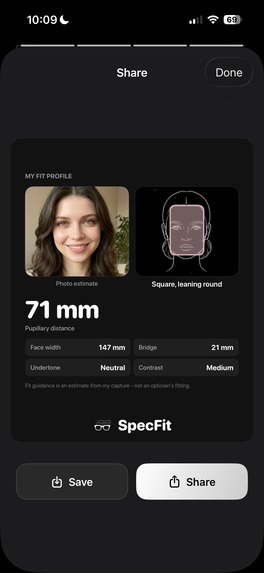 Specfit - AI Try on app for Glasses – screenshot 6