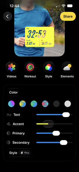 Rushes - Workout Video Overlays – screenshot 2