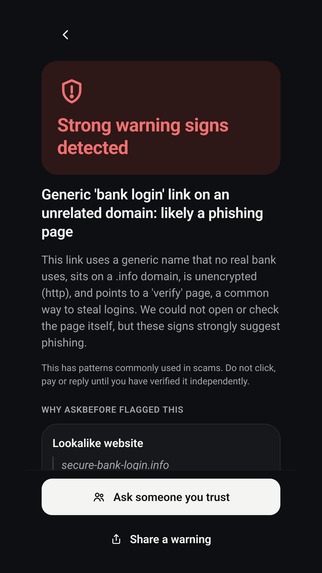 AskBefore – screenshot 5