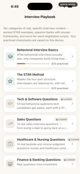 Interview Playbook – screenshot 1
