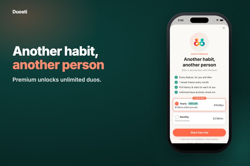 Duosti: Habit Tracker for Two – screenshot 10