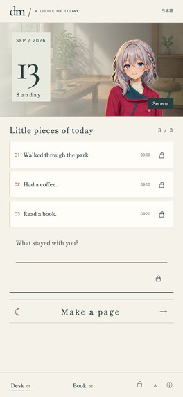 DiaryMate: Character Diary – screenshot 3