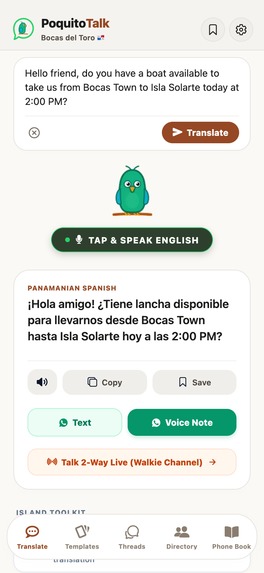 PoquitoTalk: Bocas del Toro – screenshot 4