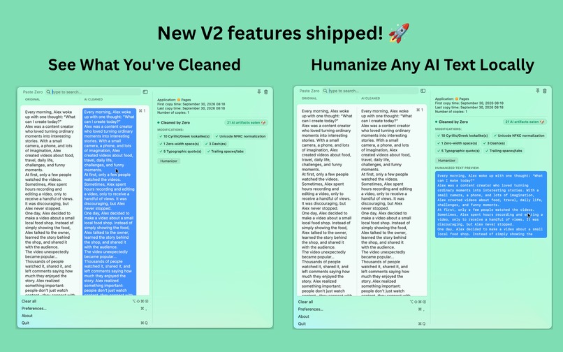 PasteZero – screenshot 4
