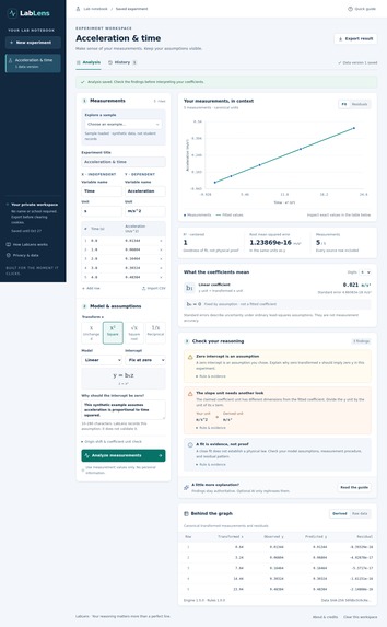 LabLens: Make Sense of Experiments – screenshot 2