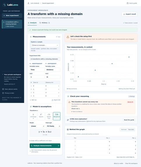 LabLens: Make Sense of Experiments – screenshot 4