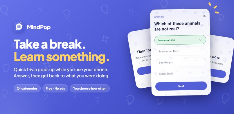 MindPop: Trivia Breaks – screenshot 1
