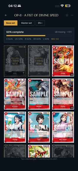 Grandfolio - OPTCG Scanner – screenshot 2