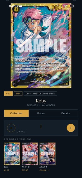 Grandfolio - OPTCG Scanner – screenshot 5
