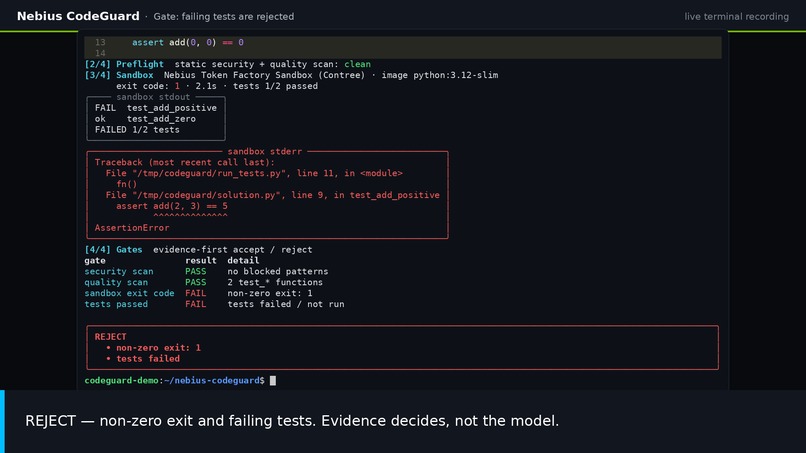 Nebius CodeGuard – screenshot 3