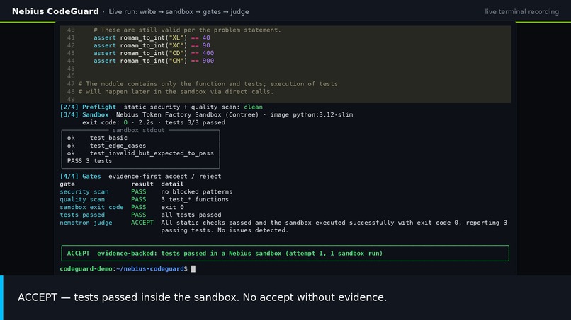 Nebius CodeGuard – screenshot 5