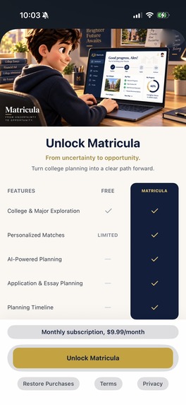Matricula – screenshot 1
