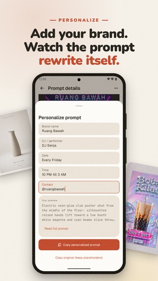 PromptPoster: Copy Ready – screenshot 3