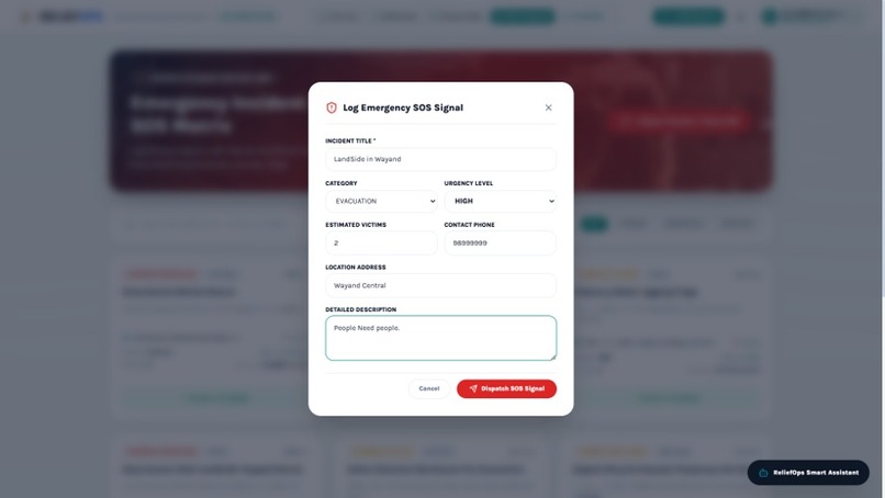 AI-Based Disaster Relief and Resource Allocation System – screenshot 2