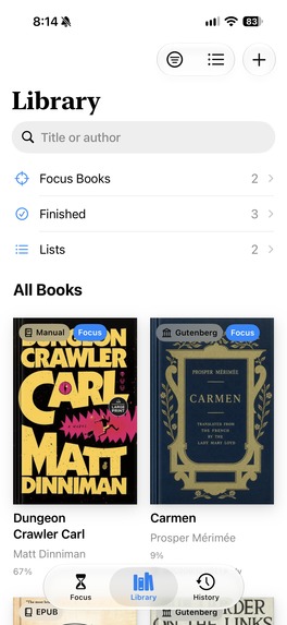 Actually Read: Focus Reader – screenshot 6