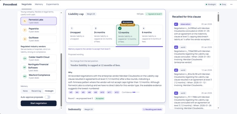 Precedent-A negotiation copilot – screenshot 2