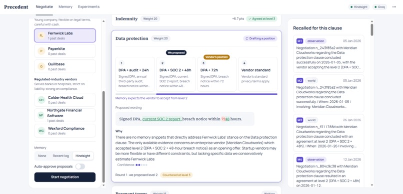 Precedent-A negotiation copilot – screenshot 4