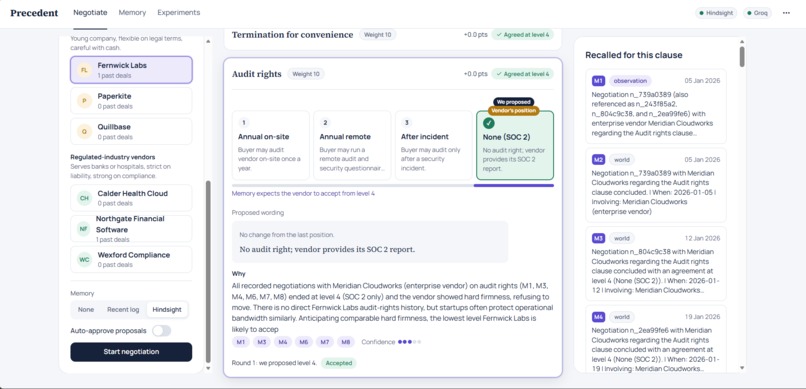 Precedent-A negotiation copilot – screenshot 6