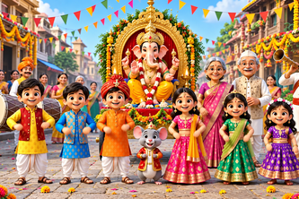 Ganpati Bappa Morya | Ganesh Song for Kids