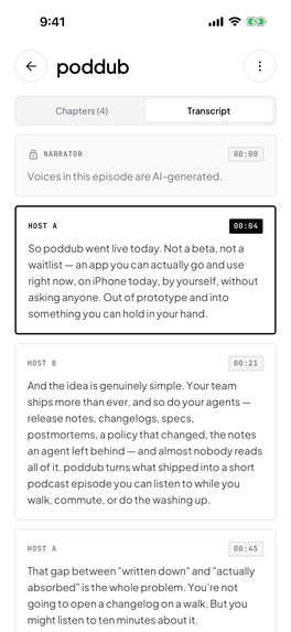 poddub: company podcasts – screenshot 2