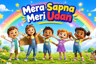 Mera Sapna Meri Udan | Hindi Kids Song | Vithu & Mauli