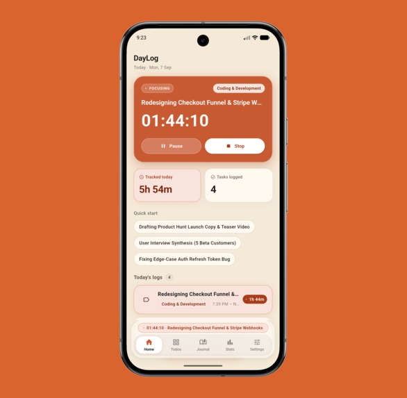 DayLog – screenshot 2