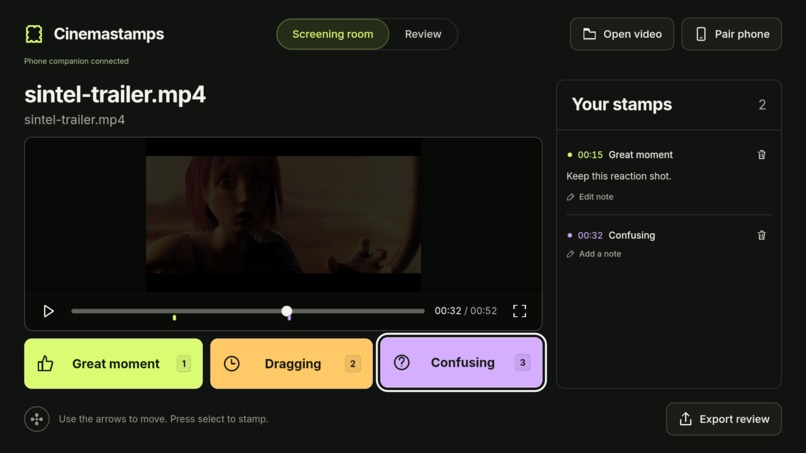 Cinemastamps – screenshot 1
