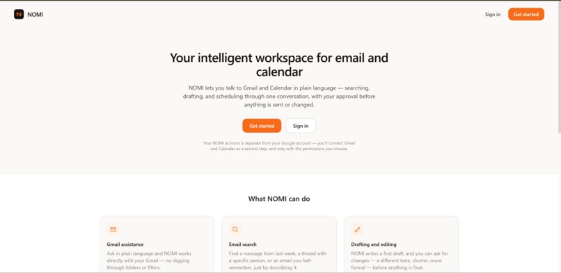 NOMI – screenshot 1