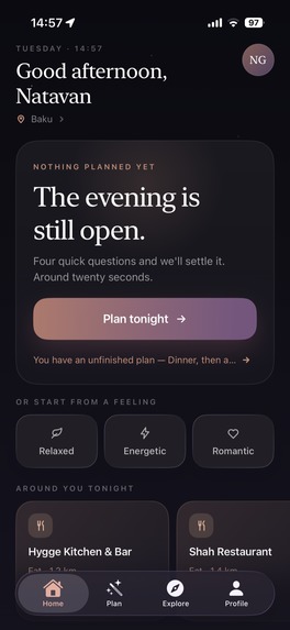 Planout: Evening Planner – screenshot 3