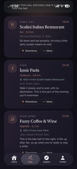 Planout: Evening Planner – screenshot 5