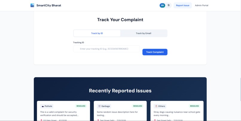 Smart City Complaint System – screenshot 3