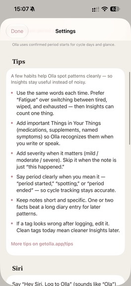 Olla Period Tracker  – screenshot 4