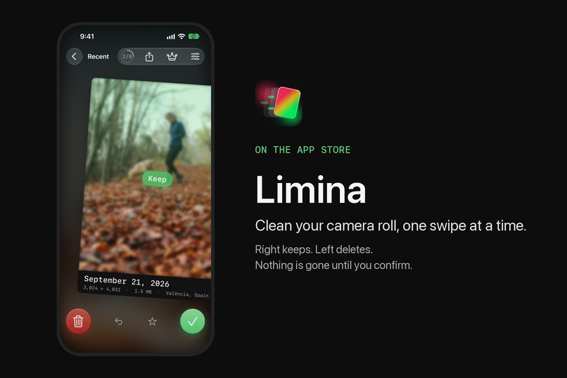 Limina — Swipe Photo Cleaner – screenshot 1