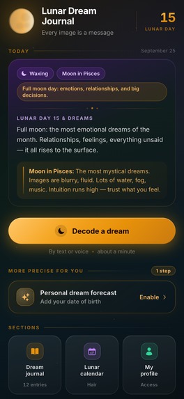 Lunar Dream Journal & Meaning – screenshot 1