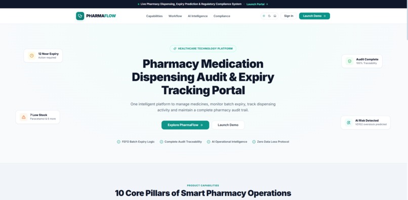 PharmaFlow – Pharmacy Safety & Traceability – screenshot 2