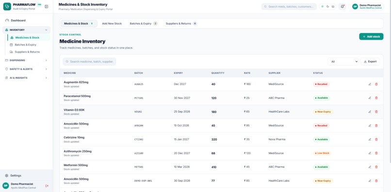 PharmaFlow – Pharmacy Safety & Traceability – screenshot 10