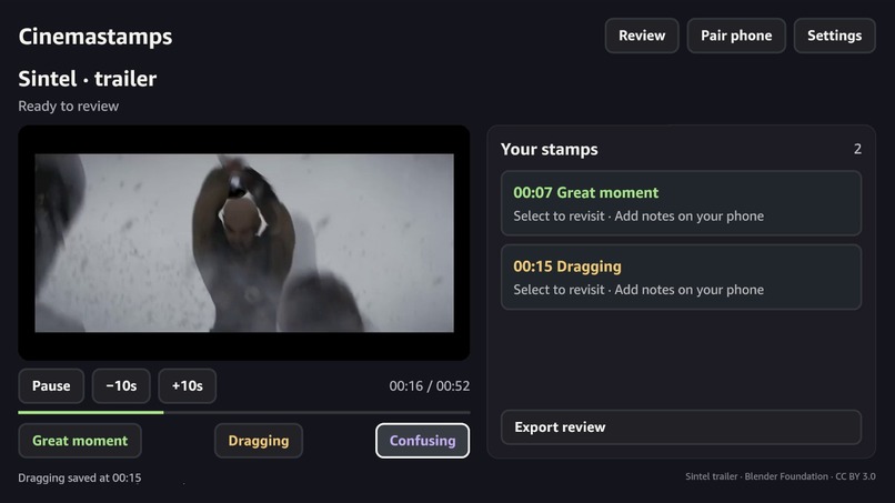 Cinemastamps – screenshot 3
