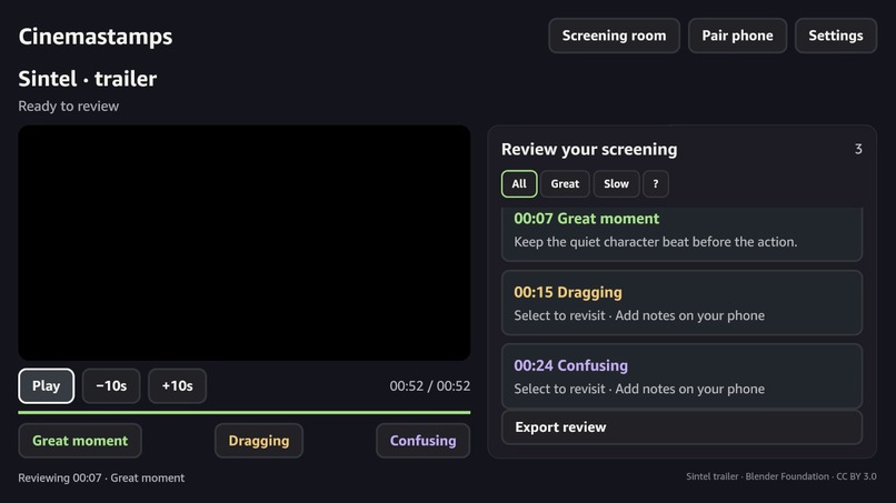 Cinemastamps – screenshot 4
