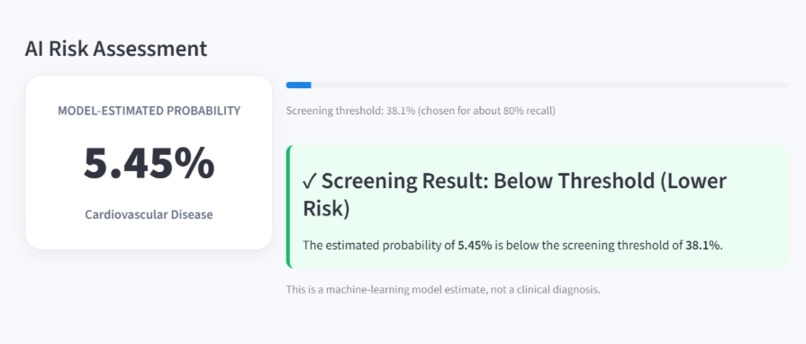 CardioRisk AI – screenshot 1