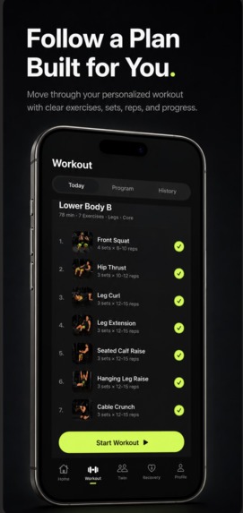 V Fit – Gym Recovery Coach – screenshot 1