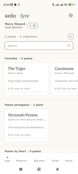 Aedo – poetry by heart – screenshot 4