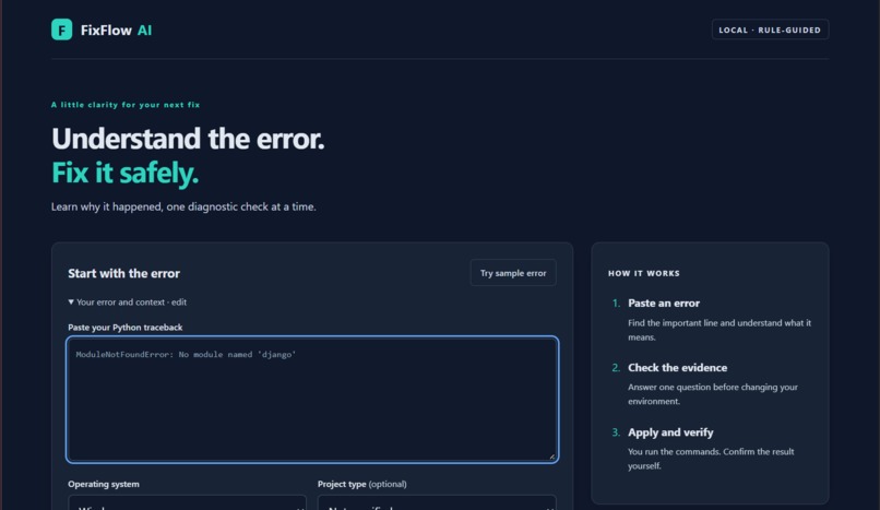 FixFlow AI – screenshot 1