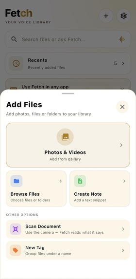 Fetch - Your Voice Library – screenshot 9