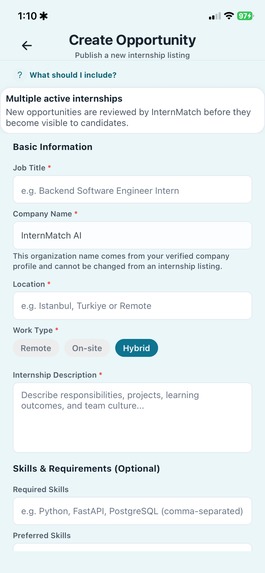 InternMatch AI – screenshot 8